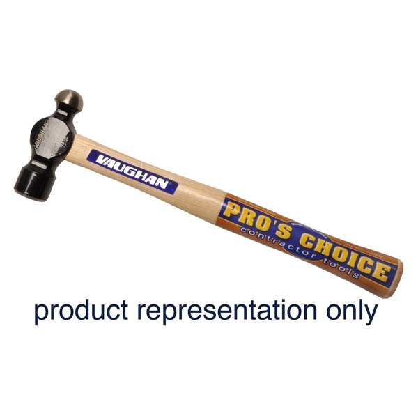 Vaughan 15 in. 20 oz. Commercial Ball Peen Hammer with Wood Handle 15630